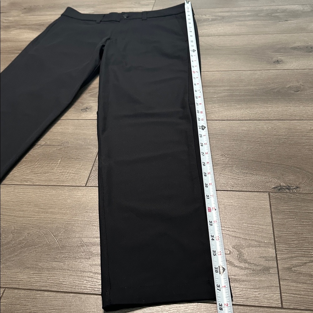 Lululemon 28" Commission Pants Slim Warpstreme Black‎ Office Travel Casual 32 - Picture 12 of 14